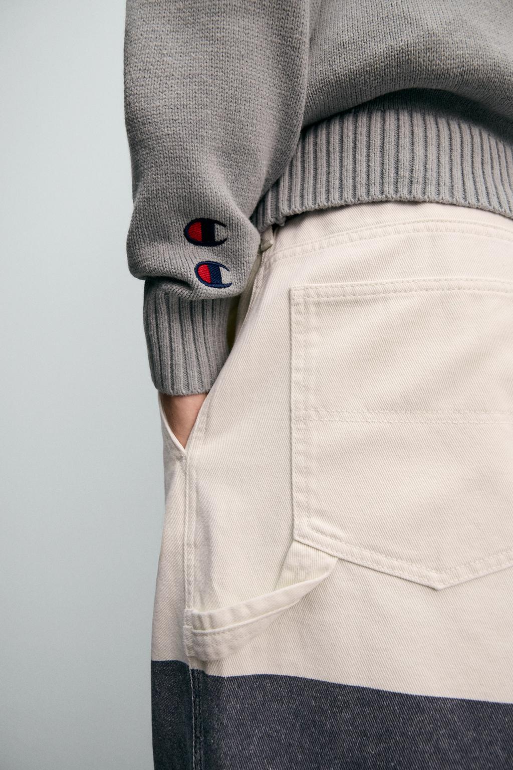 БРЮКИ С КОНТРАСТНЫМ ЛОГОТИПОМ CHAMPION ® X ZARA