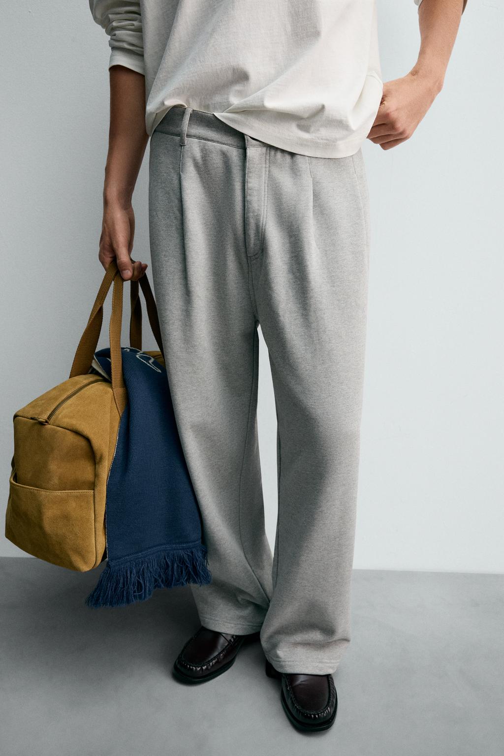 БРЮКИ RELAXED FIT СО СКЛАДКАМИ CHAMPION ® X ZARA
