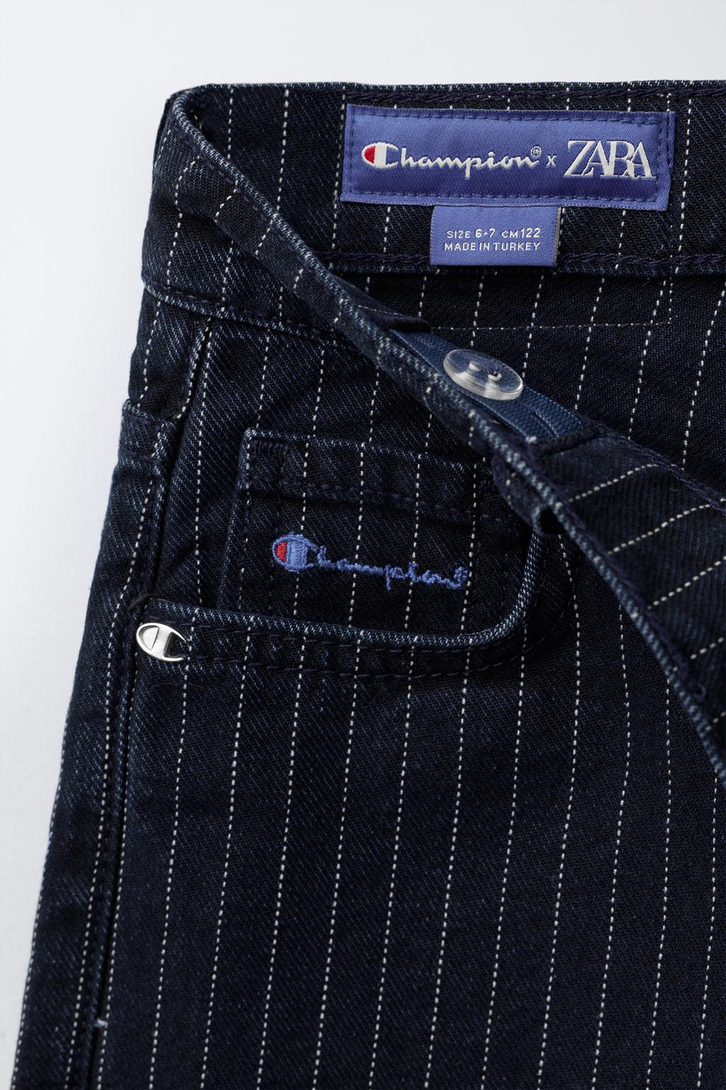 ДЖИНСЫ SKATER В ПОЛОСКУ CHAMPION ® X ZARA