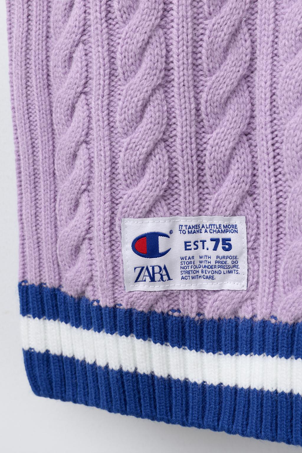 ТРИКОТАЖНЫЙ ЖИЛЕТ CHAMPION ® X ZARA