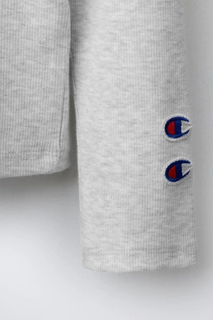 Топ в рубчик с надписью CHAMPION ® X ZARA- Заказать в России