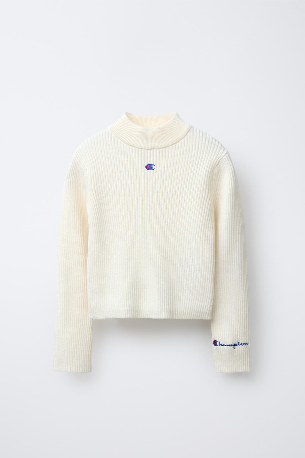 ДЖЕМПЕР В РУБЧИК С ВОРОТНИКОМ-СТОЙКОЙ CHAMPION ® X ZARA
