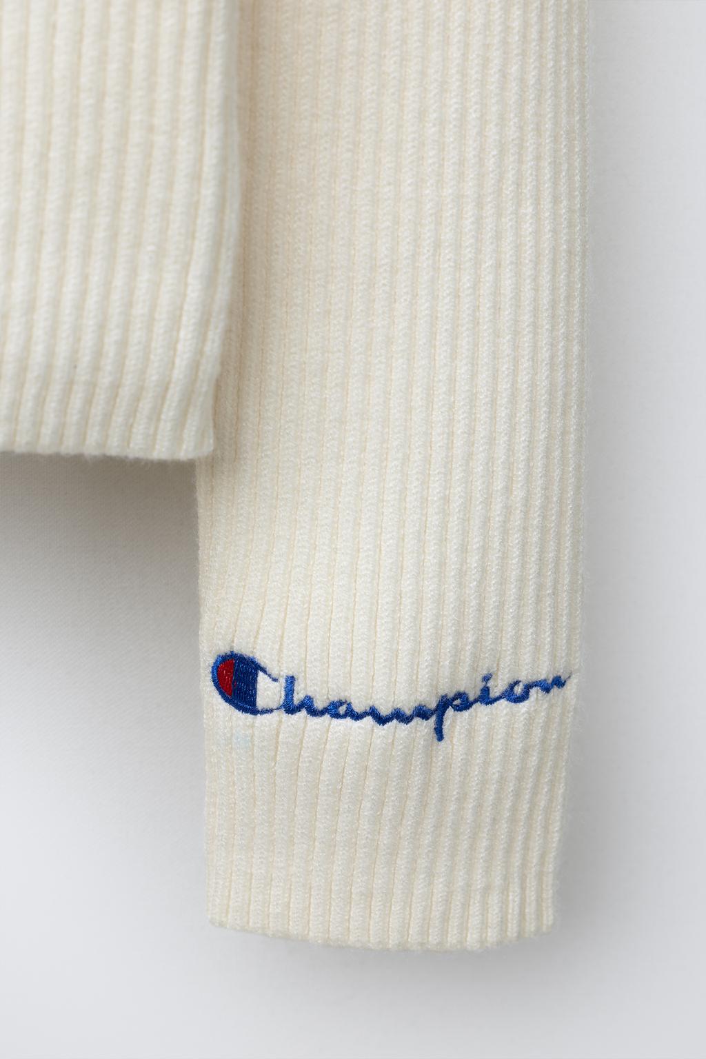 ДЖЕМПЕР В РУБЧИК С ВОРОТНИКОМ-СТОЙКОЙ CHAMPION ® X ZARA