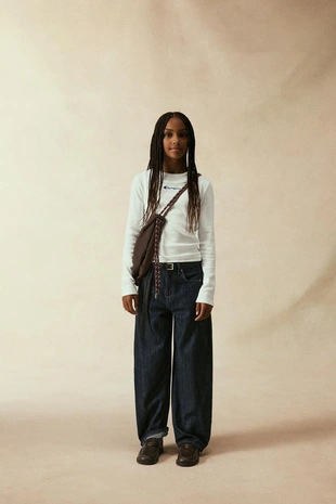 Футболка в рубчик с текстом CHAMPION ® X ZARA- Заказать в России