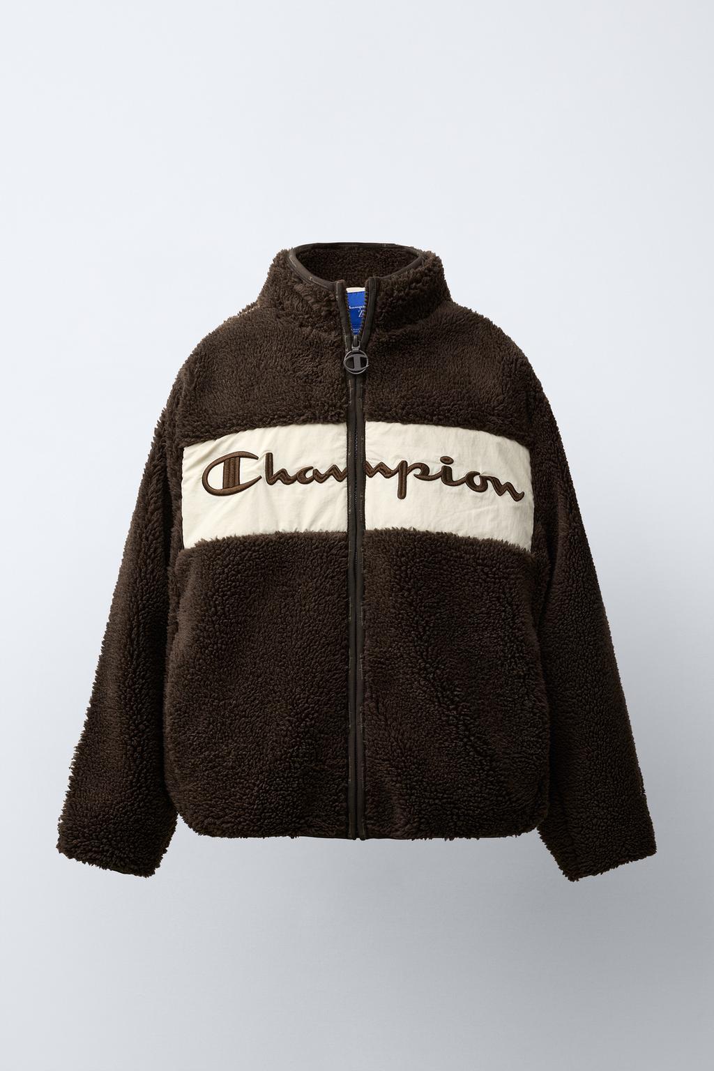КУРТКА ИЗ ИСКУССТВЕННОЙ ОВЧИНЫ С ПОДКЛАДКОЙ ИЗ ПОЛАРФЛИСА CHAMPION ® X ZARA