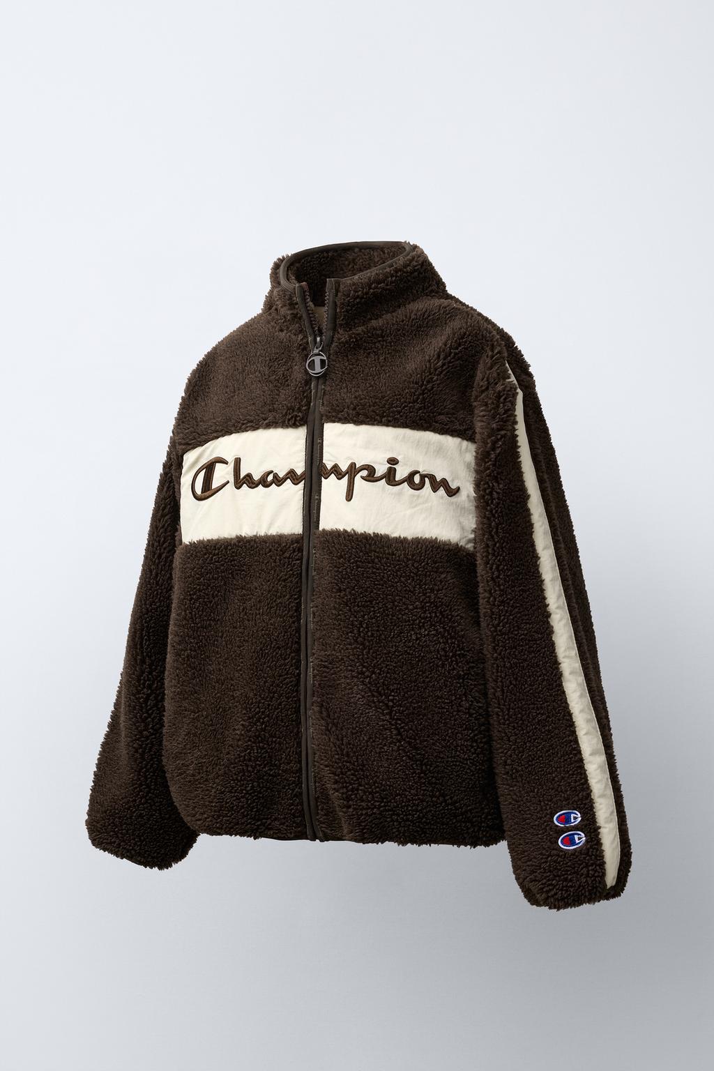 КУРТКА ИЗ ИСКУССТВЕННОЙ ОВЧИНЫ С ПОДКЛАДКОЙ ИЗ ПОЛАРФЛИСА CHAMPION ® X ZARA