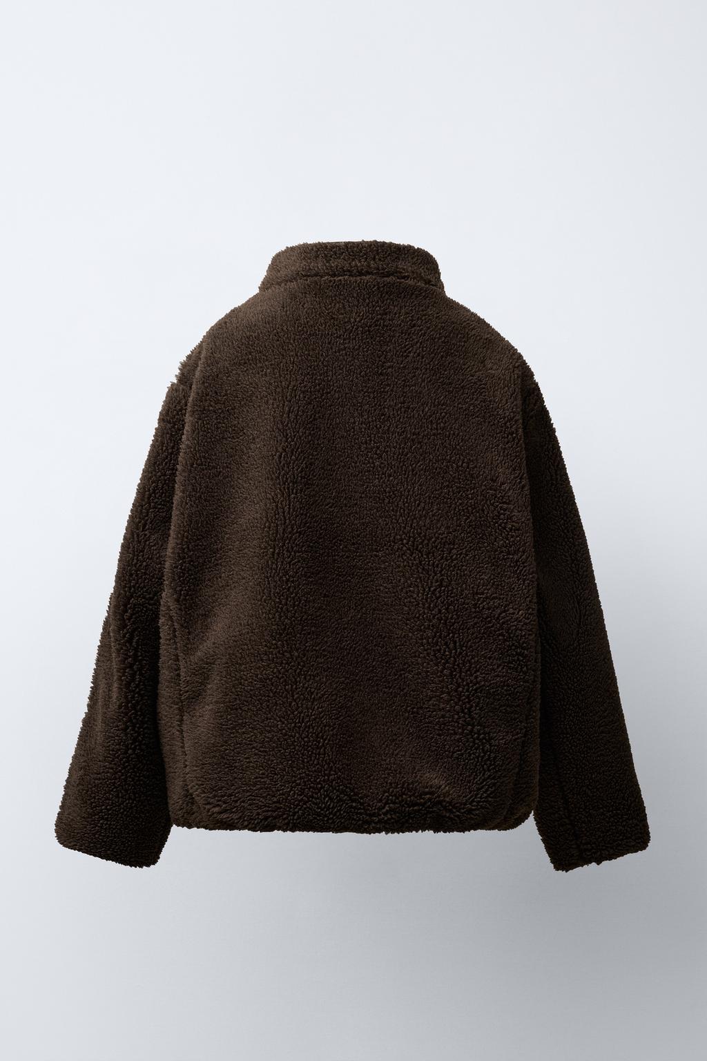 КУРТКА ИЗ ИСКУССТВЕННОЙ ОВЧИНЫ С ПОДКЛАДКОЙ ИЗ ПОЛАРФЛИСА CHAMPION ® X ZARA