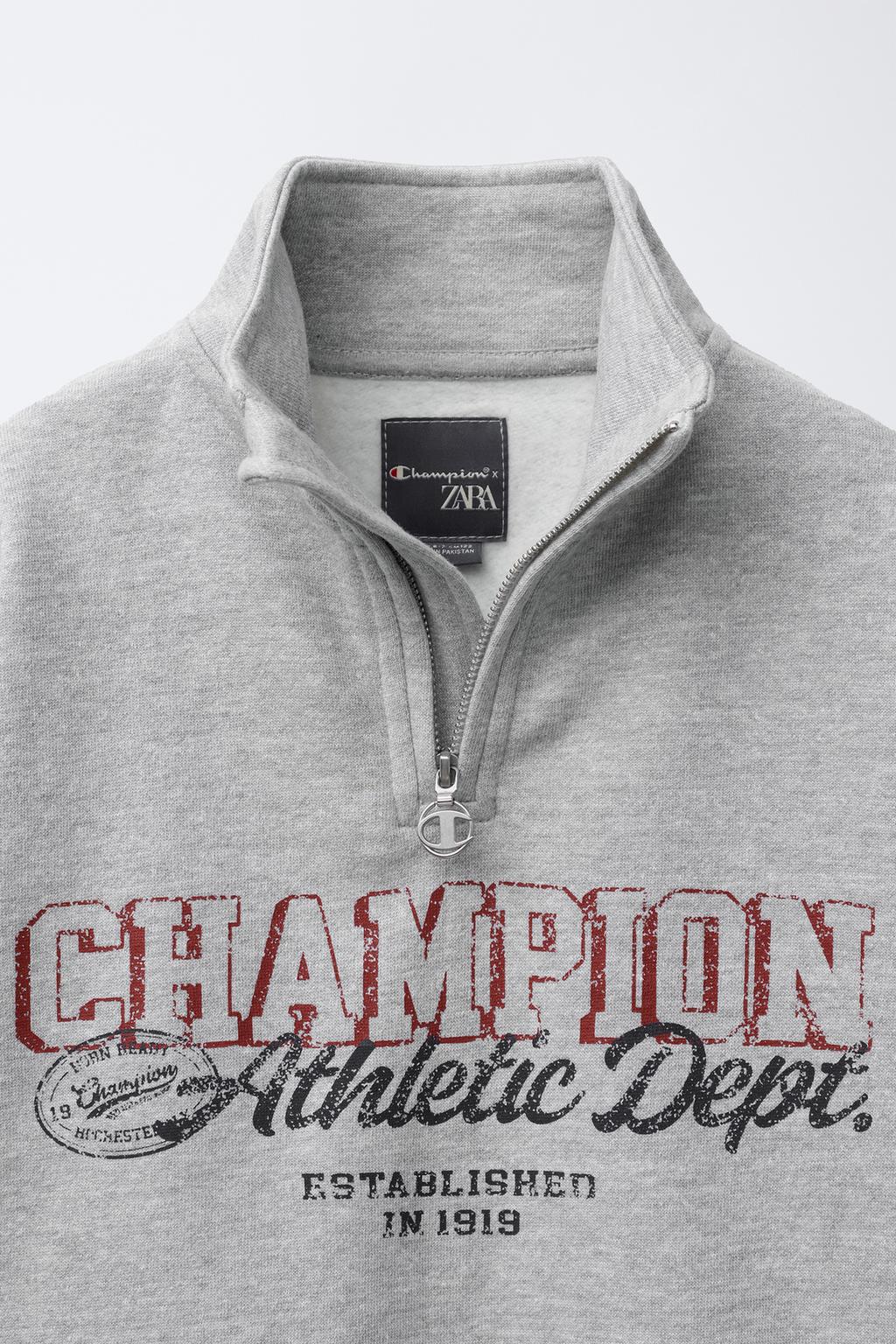 ТОЛСТОВКА С ТЕКСТОМ CHAMPION ® X ZARA