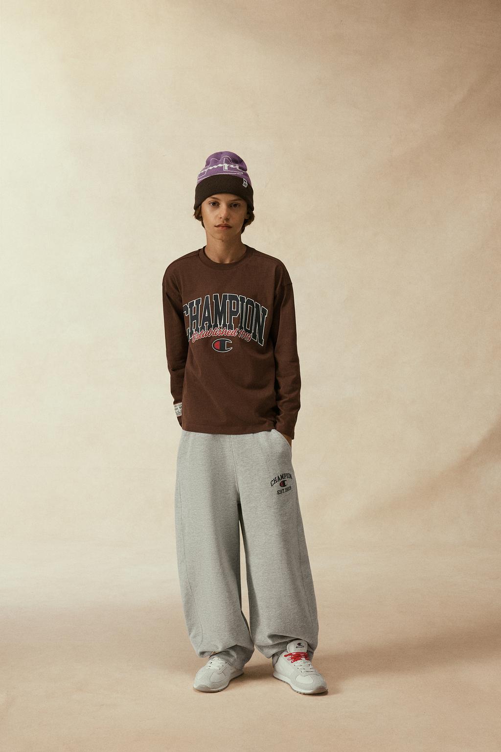 ФУТБОЛКА С ПРИНТОМ ЛОГОТИПА CHAMPION ® X ZARA