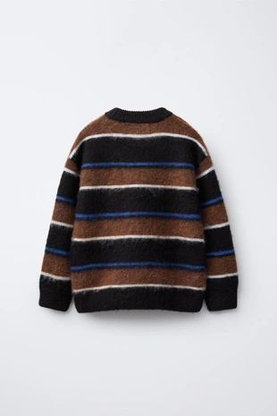 Купить Zara Трикотажный джемпер в полоску CHAMPION ® X ZARA