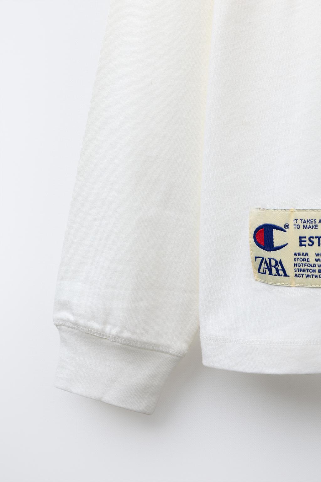 ФУТБОЛКА С НАШИВКАМИ CHAMPION ® X ZARA