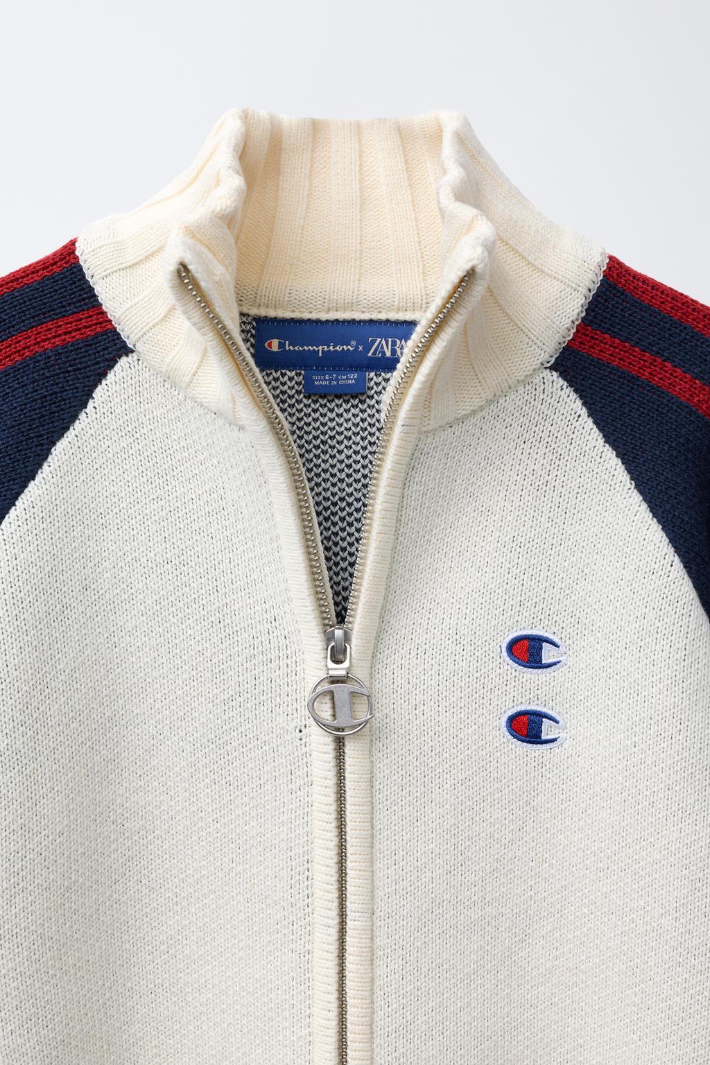 ТРИКОТАЖНАЯ КУРТКА CHAMPION ® X ZARA