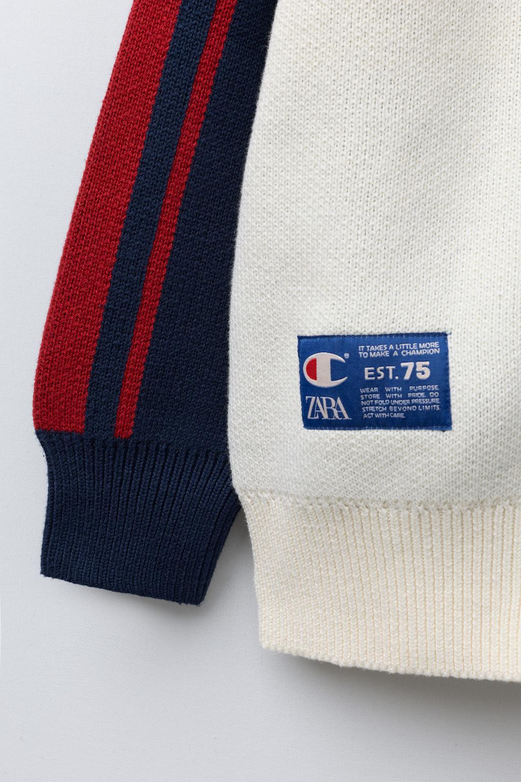 ТРИКОТАЖНАЯ КУРТКА CHAMPION ® X ZARA