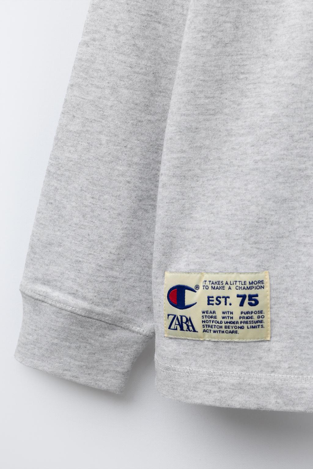 ФУТБОЛКА С ЭТИКЕТКОЙ CHAMPION ® X ZARA