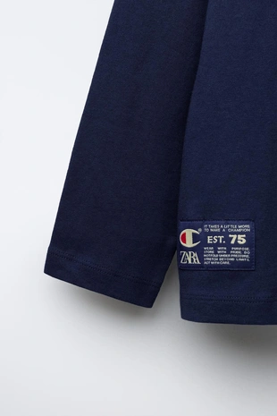 Футболка CHAMPION ® X ZARA с принтом «крокодил»- Заказать в России