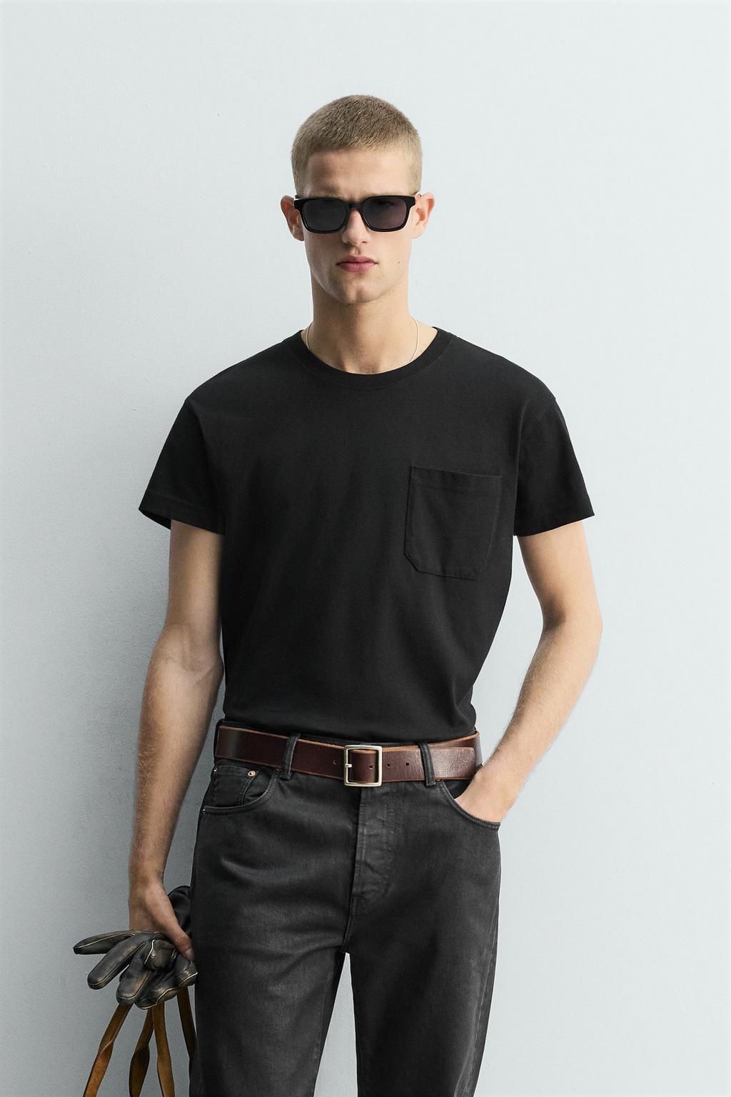 ФУТБОЛКА RELAXED FIT С КАРМАНОМ