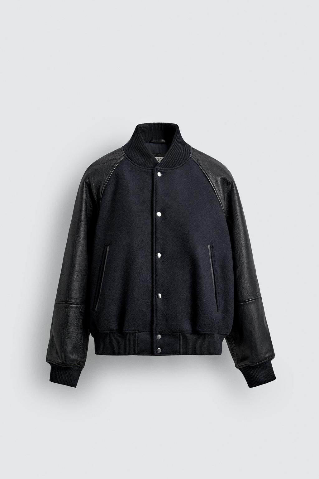 КОМБИНИРОВАННЫЙ КОЖАНЫЙ БОМБЕР LIMITED EDITION