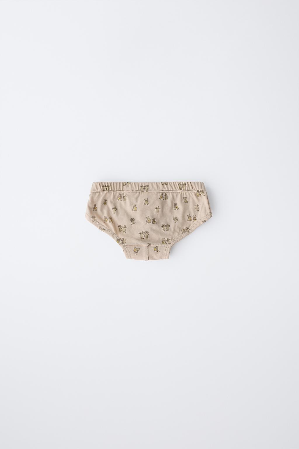 2-6 ЛЕТ/НАБОР ИЗ ШЕСТИ ТРУСОВ С МЕДВЕЖАТАМИ