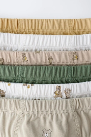 Купить Zara 2-6 лет/набор из шести трусов с медвежатами