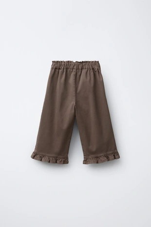 Купить Zara Брюки бэгги с воланами