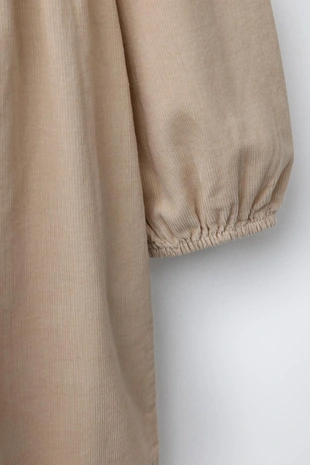 Вельветовое платье с вышивкой в виде цветов- Заказать в России