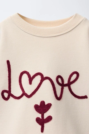 Толстовка с вышитой надписью- Заказать в России