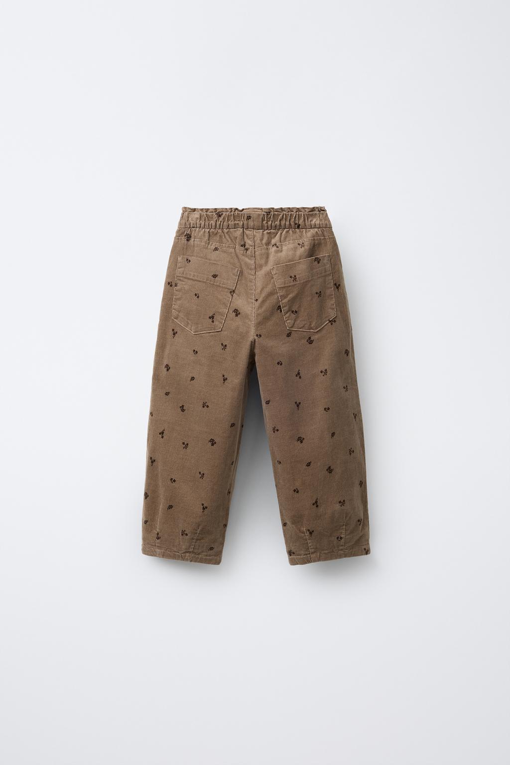 БРЮКИ BAGGY ИЗ ТОНКОГО ВЕЛЬВЕТА НА ПОДКЛАДКЕ