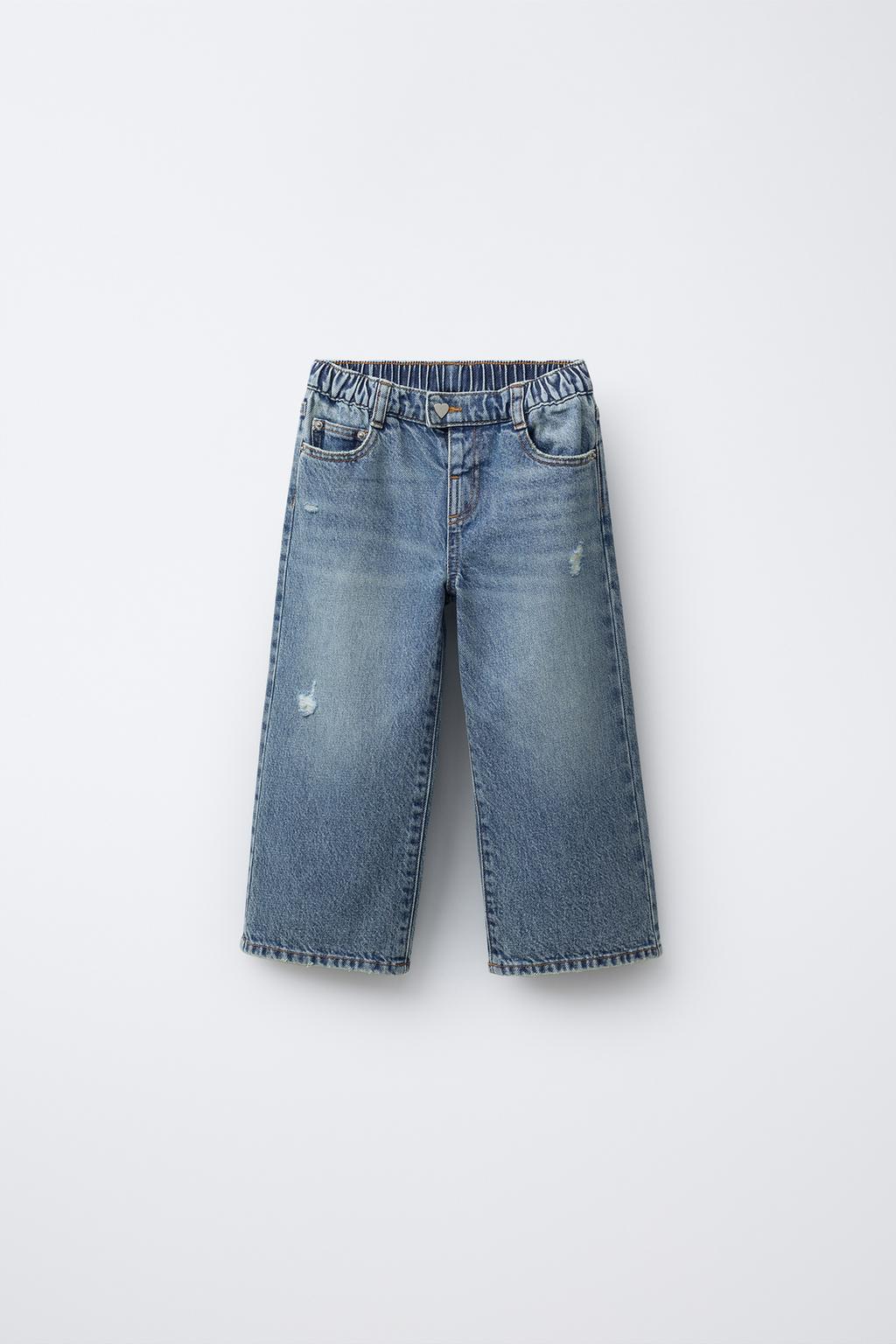 ДЖИНСЫ WIDE LEG С СЕРДЦЕМ