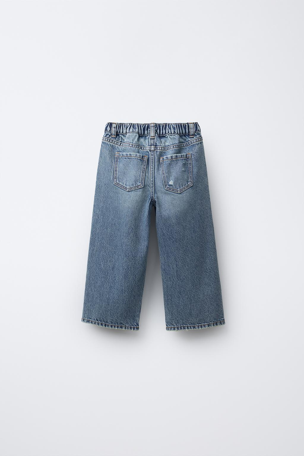 ДЖИНСЫ WIDE LEG С СЕРДЦЕМ