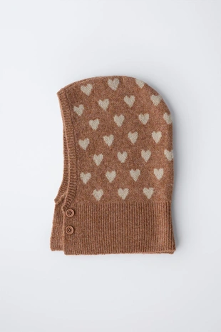 Балаклава с пуговицами и сердцами- Заказать в России