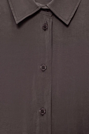 Рубашка OVERSIZE из текучей ткани- Заказать в России