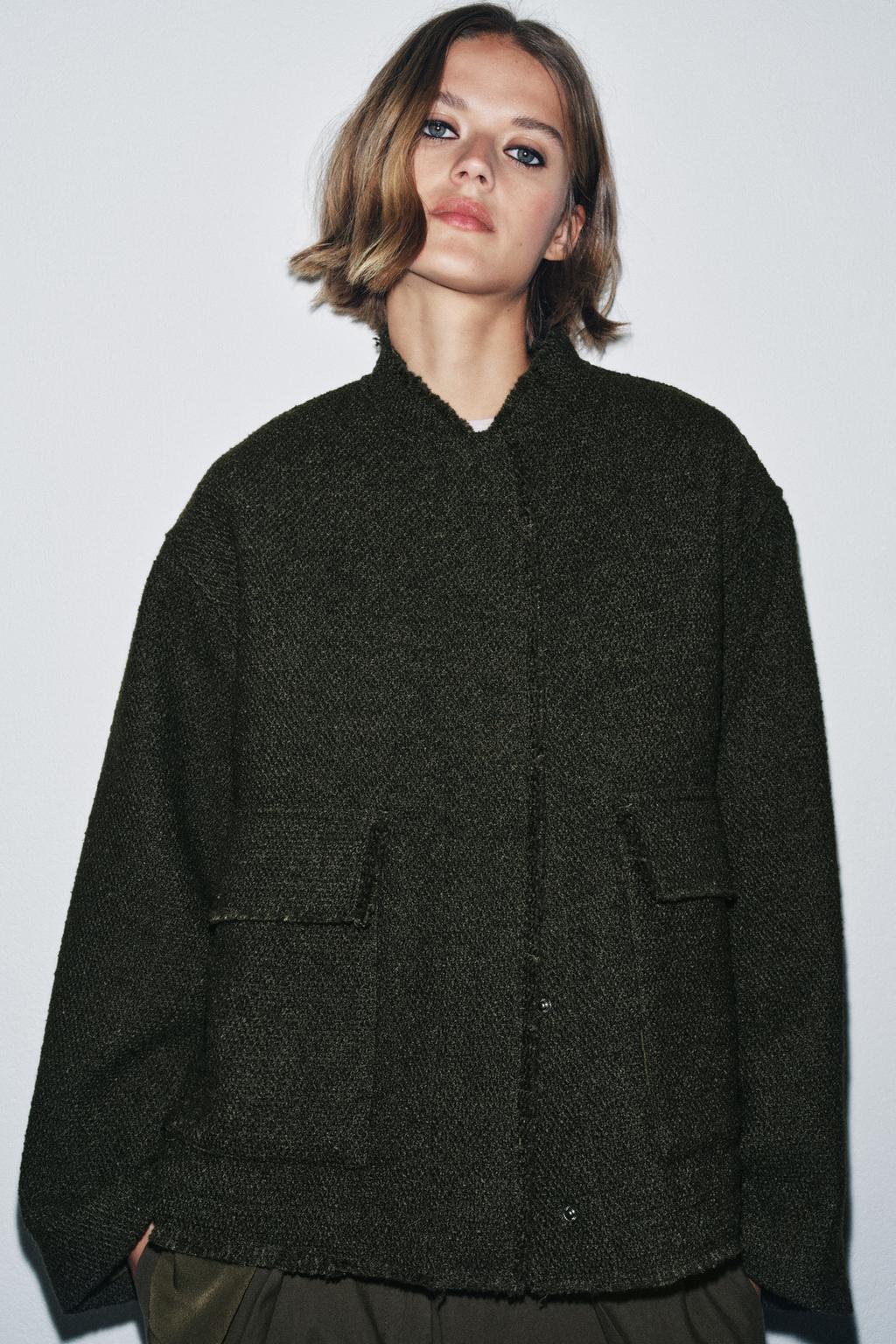 КУРТКА ИЗ РЕЛЬЕФНОЙ ТКАНИ С ШЕРСТЬЮ — ZW COLLECTION