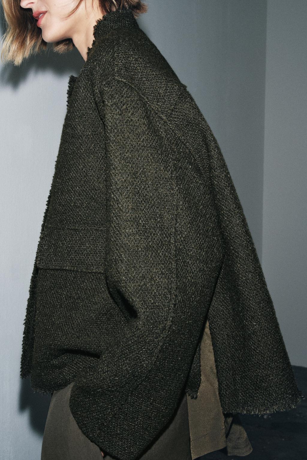 КУРТКА ИЗ РЕЛЬЕФНОЙ ТКАНИ С ШЕРСТЬЮ — ZW COLLECTION
