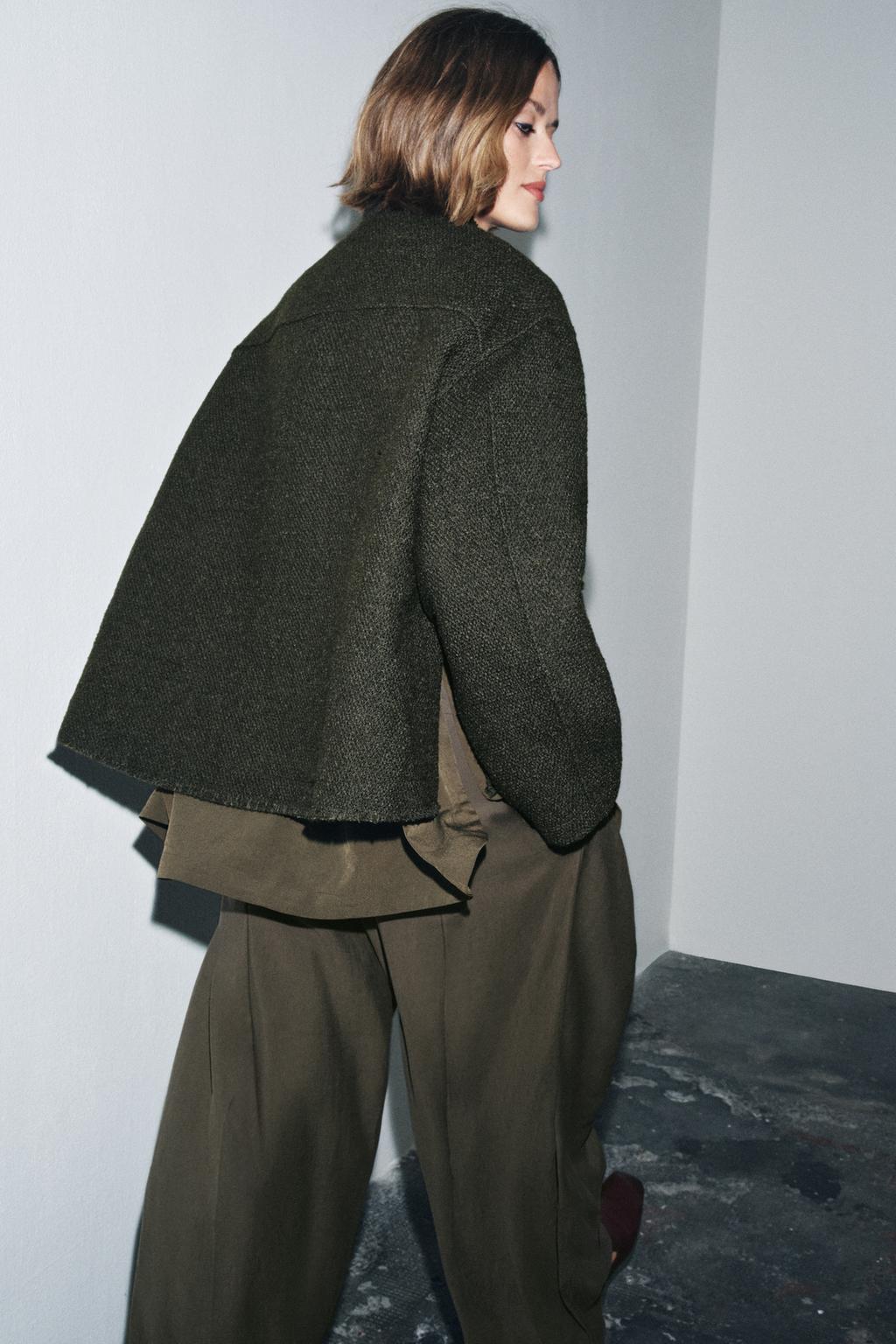 КУРТКА ИЗ РЕЛЬЕФНОЙ ТКАНИ С ШЕРСТЬЮ — ZW COLLECTION