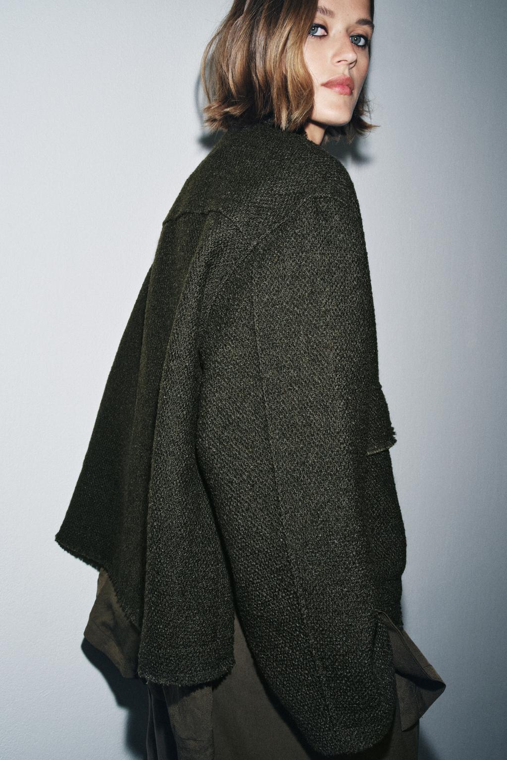 КУРТКА ИЗ РЕЛЬЕФНОЙ ТКАНИ С ШЕРСТЬЮ — ZW COLLECTION