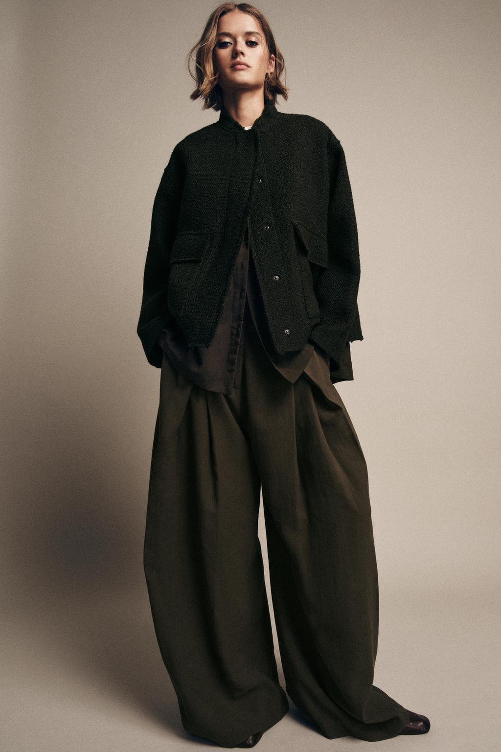 КУРТКА ИЗ РЕЛЬЕФНОЙ ТКАНИ С ШЕРСТЬЮ — ZW COLLECTION
