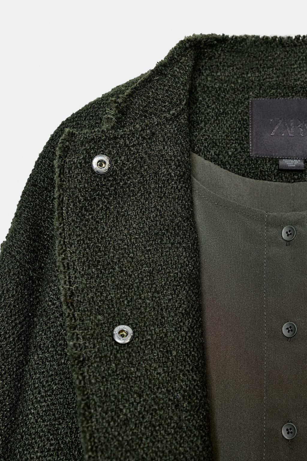 КУРТКА ИЗ РЕЛЬЕФНОЙ ТКАНИ С ШЕРСТЬЮ — ZW COLLECTION