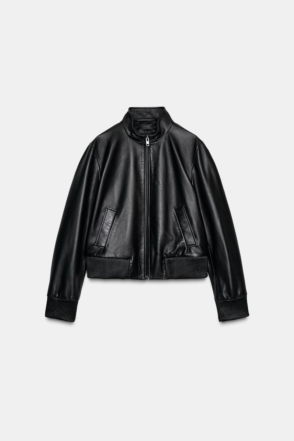 Куртка-бомбер limited edition zw collection из кожи
