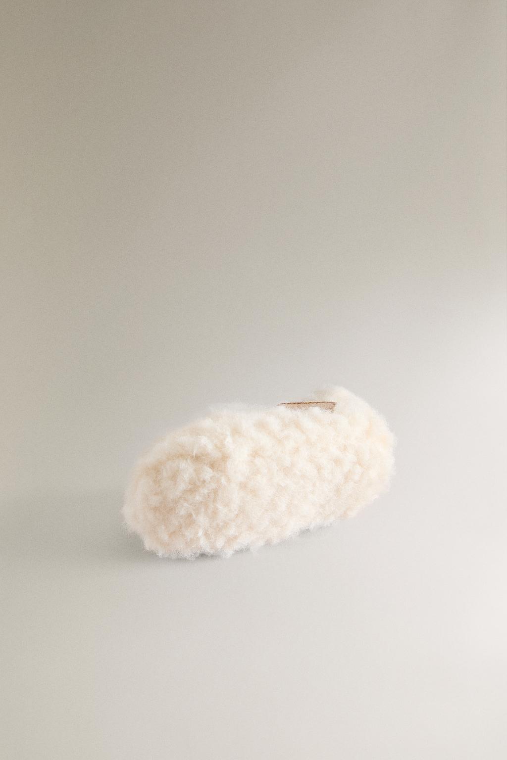 Балетки на меху faux shearling