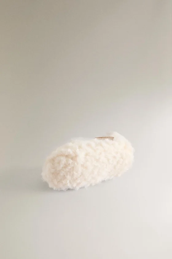 Балетки на меху faux shearling