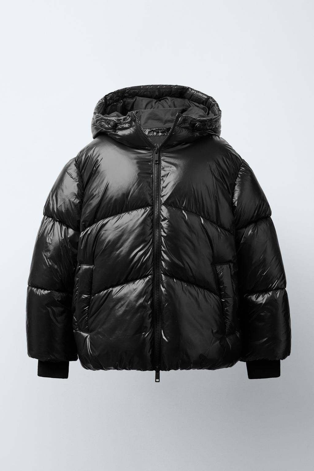 СТЕГАНОЕ ПАЛЬТО С КАПЮШОНОМ WATER REPELLENT