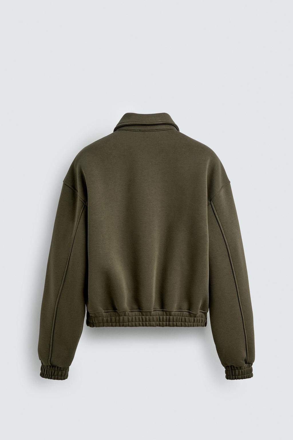 КУРТКА BOXY FIT С ЭФФЕКТОМ НЕОПРЕНА