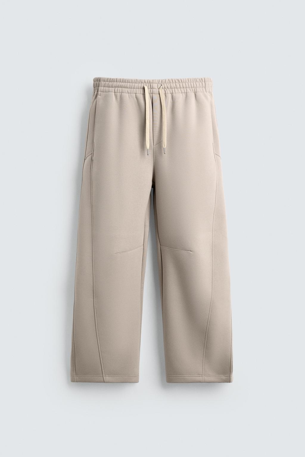 БРЮКИ BALLOON FIT С ЭФФЕКТОМ НЕОПРЕНА
