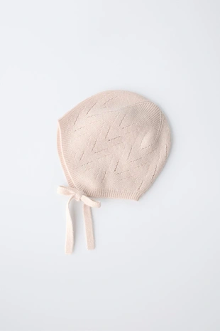 Чепчик из хлопка и шерсти- Заказать в России