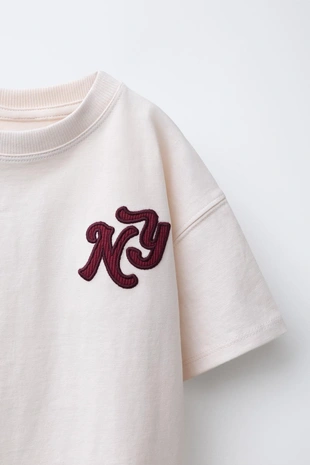 Ecru | 0722/991/712 - Zara Футболка с вышивкой городов