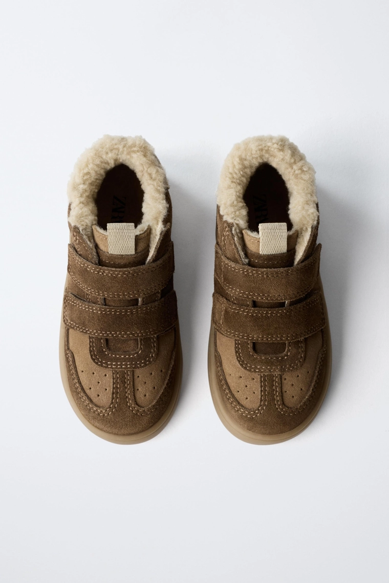 Кожаные кеды на высокой подошве