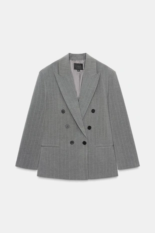 Блейзер оверсайз в тонкую полоску- Заказать в России