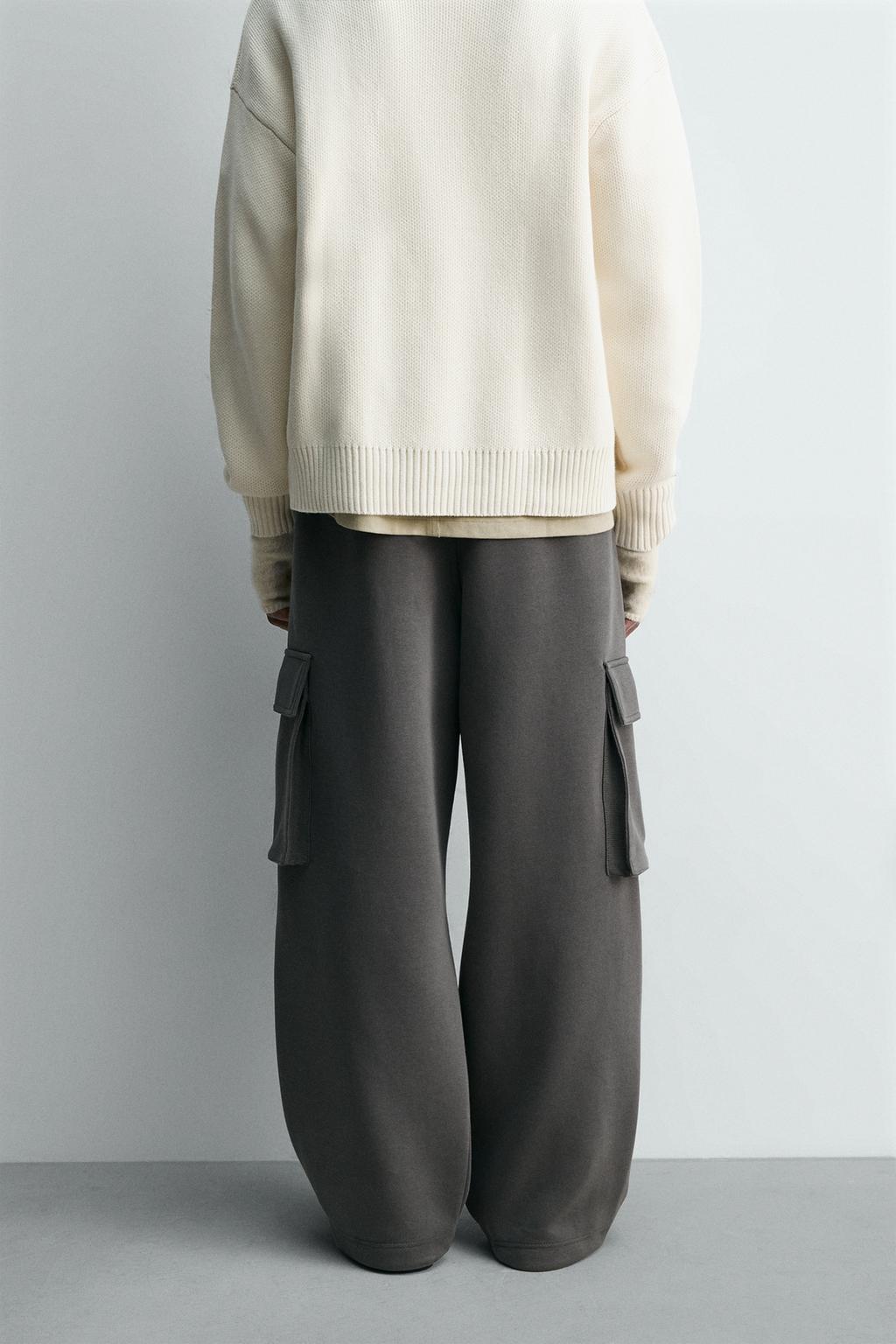 БРЮКИ КАРГО ИЗ НЕОПРЕНА СО СКЛАДКАМИ