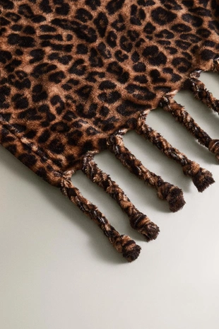 Плед с леопардовым принтом- Заказать в России