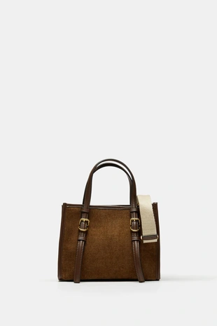 Сумка мини-тоут из вельвета- Заказать в России